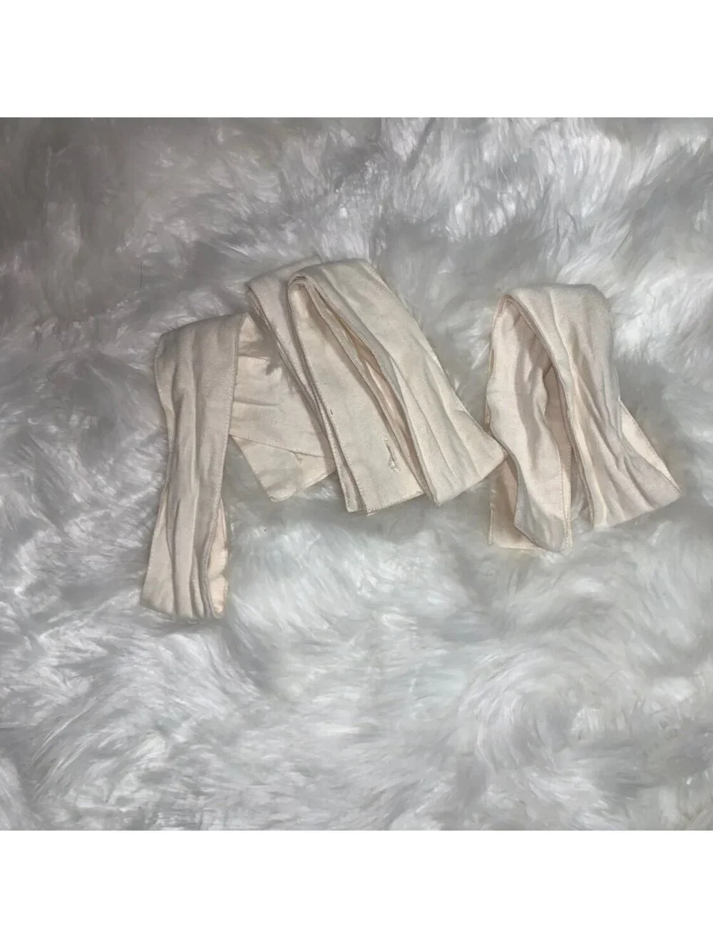 Cream Cotton Curtain Panels with Black Pom Pom Trim and Mounting Hardware